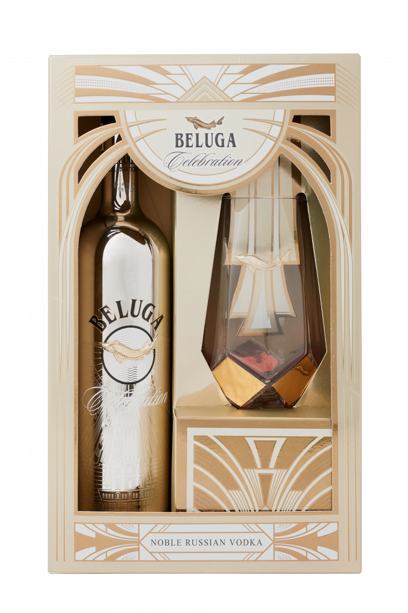 Beluga Celebration Vodka Gift Box (70cl) + Glass | Vodka | Wines