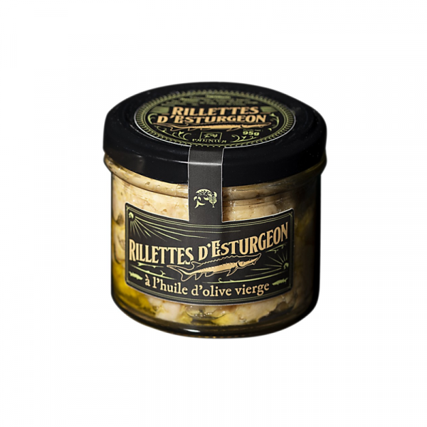 Stör-Rillettes, virgin Olivenöl
