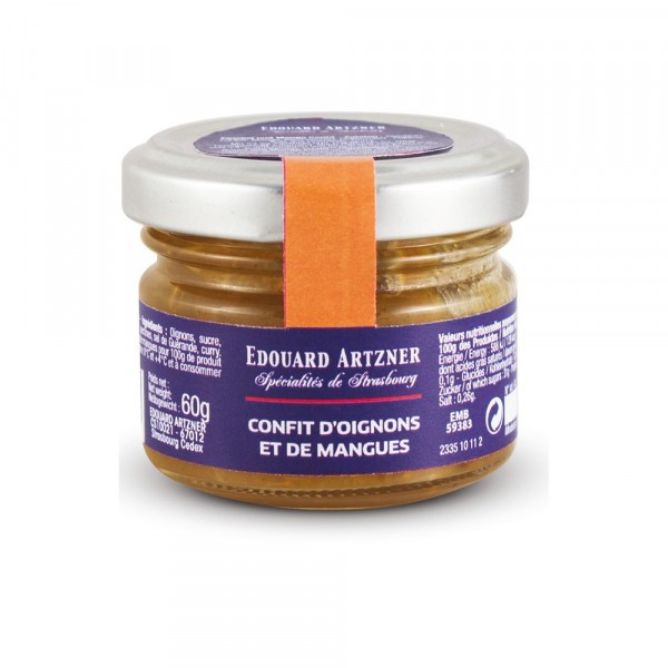 Confit d'oignons et mangues